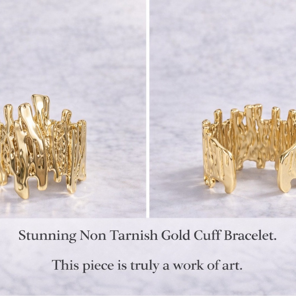 Elegant Gold Cuff Bracelet
